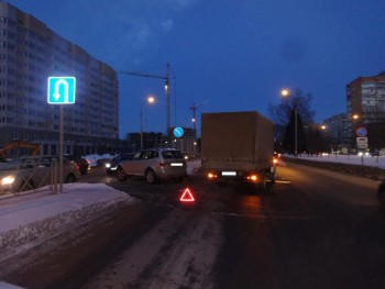 В Калужской области грузовик протаранил BMW