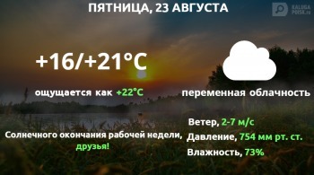 Температура 23 августа