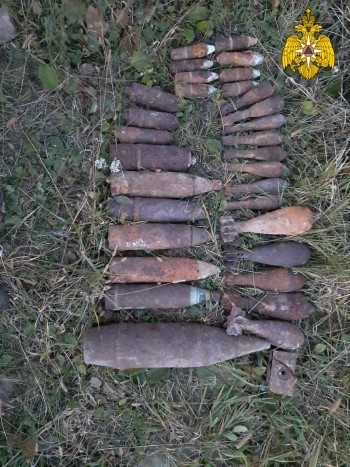 В Калужской области обезвредили 129 снарядов