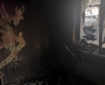 В Калужской области при пожаре пострадал человек