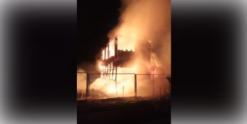 Огонь уничтожил жилой дом в Калужской области 