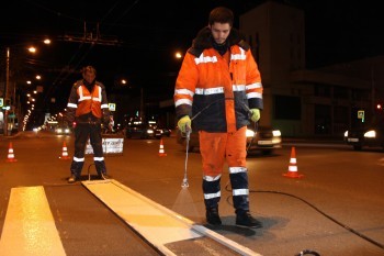 Подрядчик заменит некачественную разметку в Калуге за свой счет