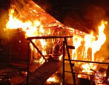 В Калужской области сгорел частный дом
