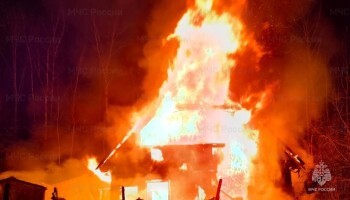 На пожаре в Калужской области пострадал человек