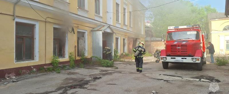 В Калуге на улице Кирова произошёл пожар 