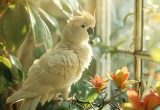 Попугай запоминает фразы из фильмов и повторяет их, в результате чего соседи считают нас подозрительными