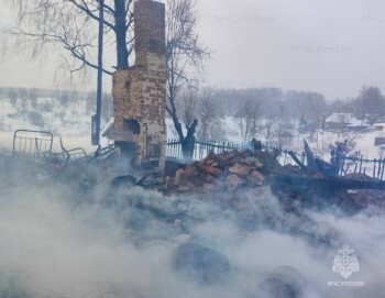 В Калужской области в сгоревшем доме нашли тело мужчины