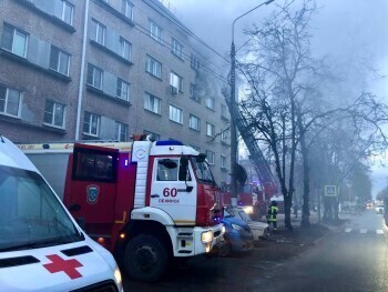 В обнинском общежитии выбило окно и произошел пожар