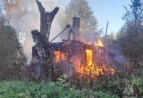 В Калужской области сгорел дом